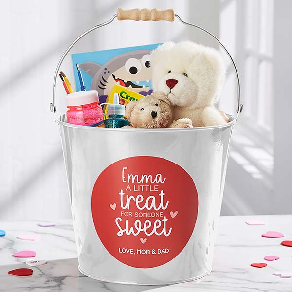 A Little Treat for Someone Sweet Personalized Metal Buckets - 28406