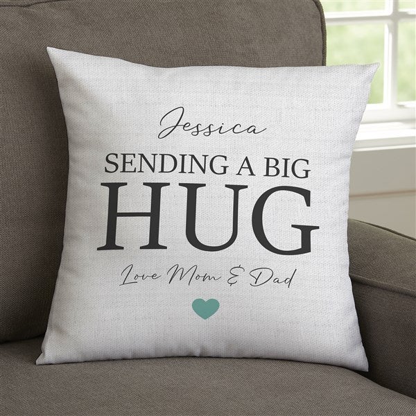 Sending Hugs Personalized Throw Pillows - 28409