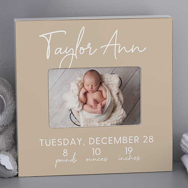 Simple & Sweet Baby Personalized Picture Frame - 28421