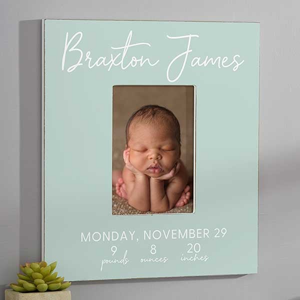 Simple & Sweet Baby Personalized Picture Frame - 28421