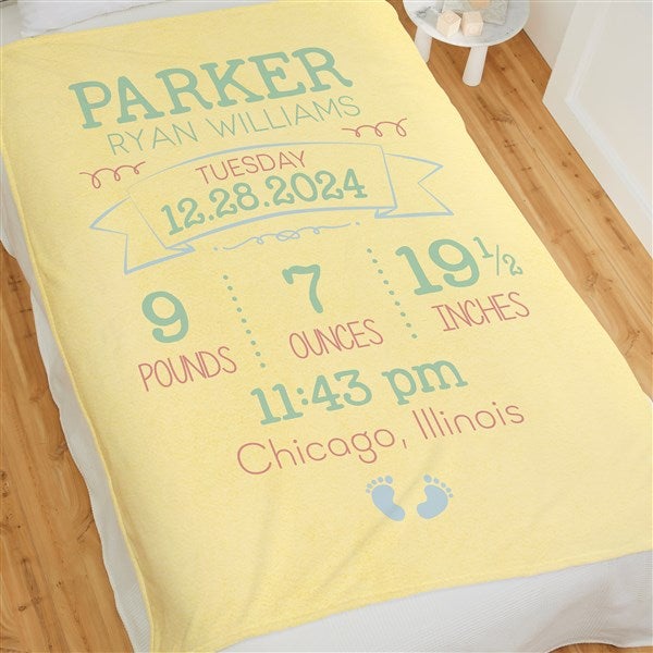 I Am Special Birth Info Personalized Baby Blankets - 28422