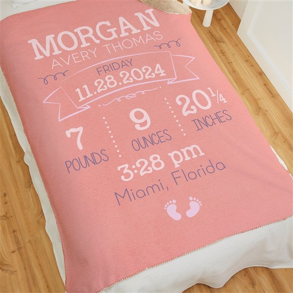 I Am Special Birth Info Personalized Baby Blankets - 28422