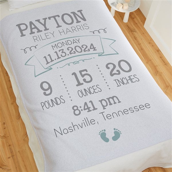 I Am Special Birth Info Personalized Baby Blankets - 28422