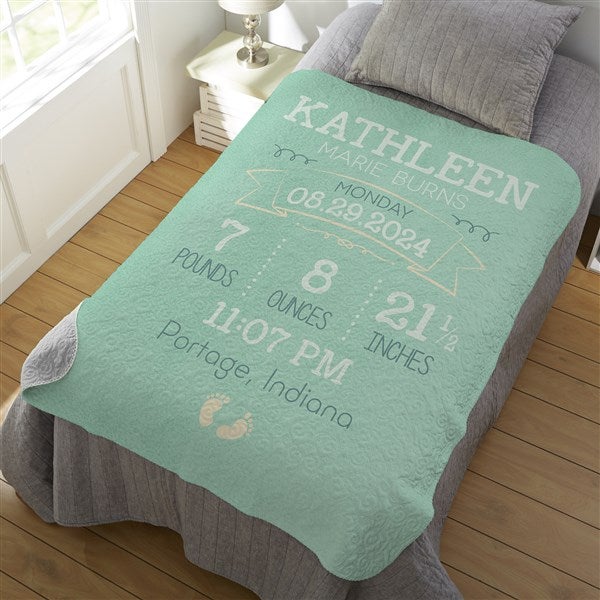I Am Special Birth Info Personalized 30x40 Plush Fleece Baby Blanket