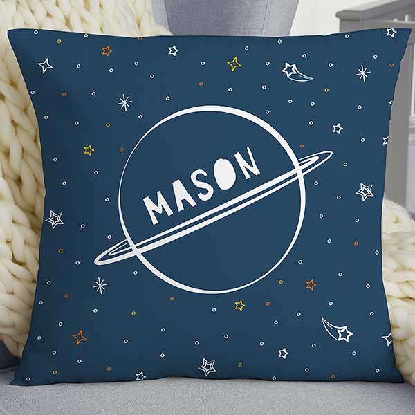 Space Personalized 18inch Baby Throw Pillow Baby Gifts