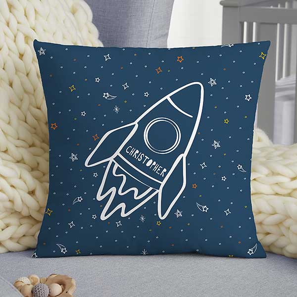 Space Personalized Baby Throw Pillows - 28429