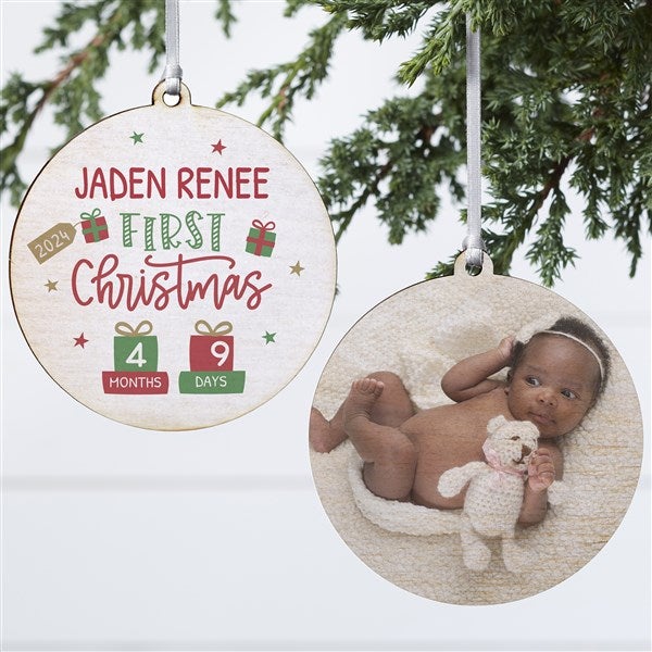 Baby's First Christmas Age Personalized Ornaments - 28460