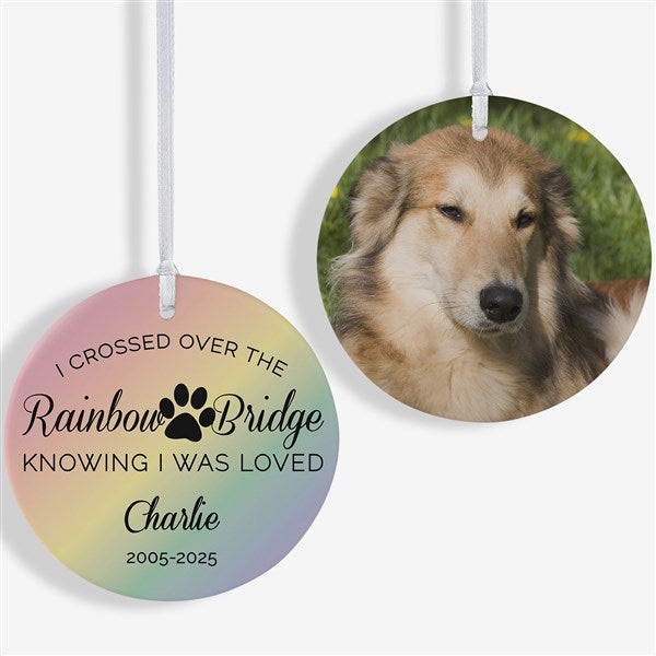 Rainbow Bridge Personalized Pet Memorial Ornaments - 28462