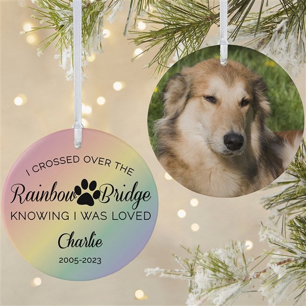 Rainbow Bridge Personalized Pet Memorial Ornaments - 28462