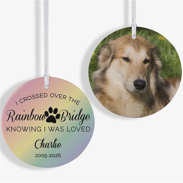 Rainbow Bridge Personalized Pet Memorial Ornaments - 28462