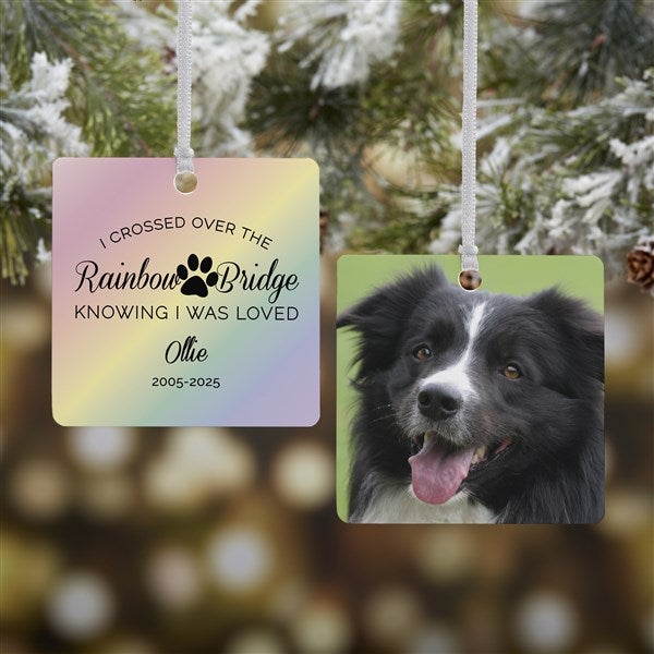 Rainbow Bridge Personalized Pet Memorial Ornaments - 28462