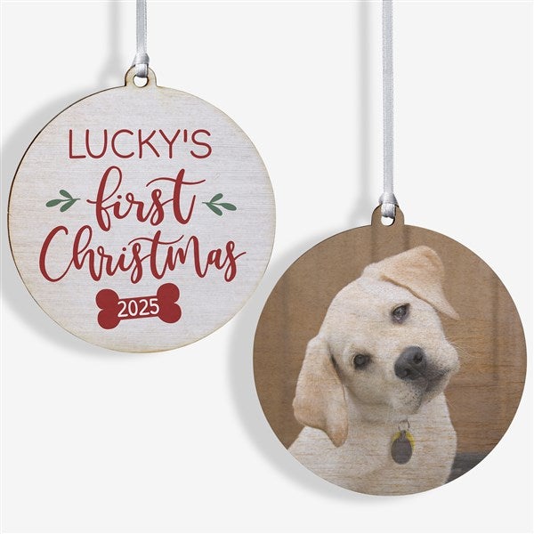 Dog's First Christmas Personalized Ornaments - 28464
