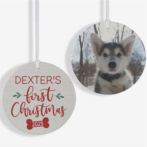 Dog's First Christmas Personalized Ornaments - 28464