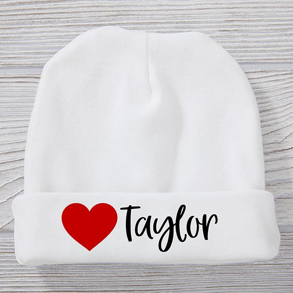 First Valentine's Day Personalized Baby Hat - 28471