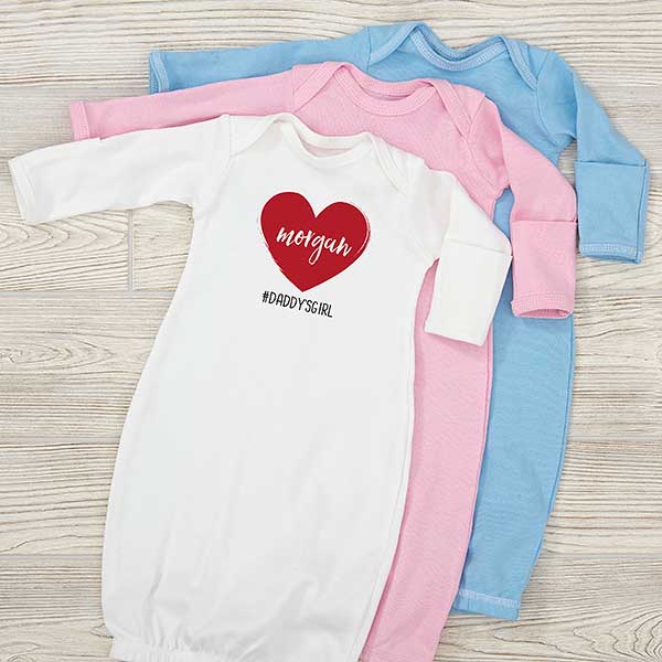 Scripty Heart Personalized Valentine's Day Baby Clothing - 28478