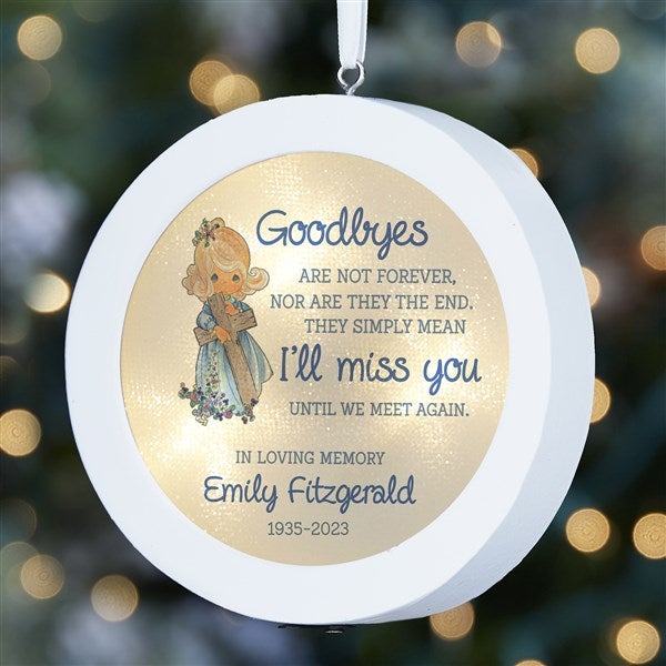 Precious Moments Peaceful Blessings Memorial LED Light Up Ornament - 28489