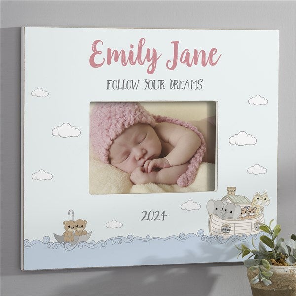Precious Moments Noah's Ark Personalized Baby Girl Wall Frames - 28529