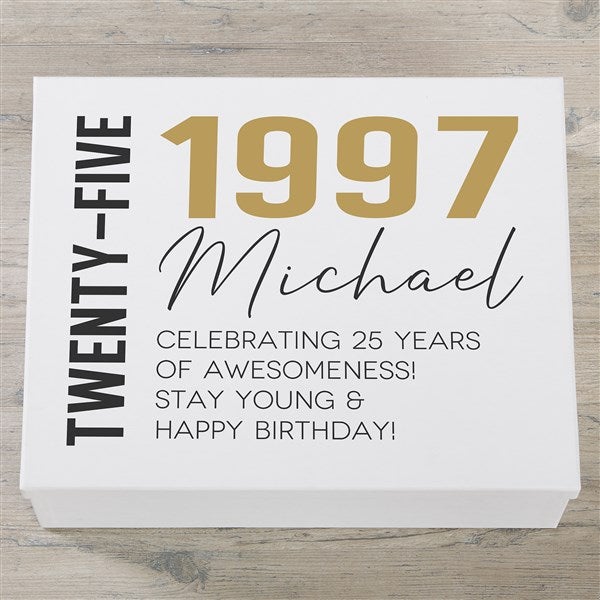 Timeless Birthday Personalized Gift Box - 28545