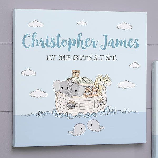 Precious Moments Noah's Ark Personalized Baby Canvas Prints - 28564
