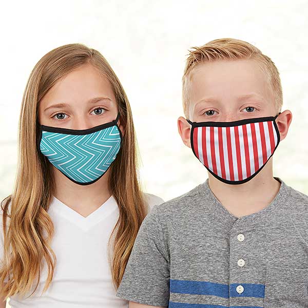 Pattern Play Personalized Kids Face Masks - 28594