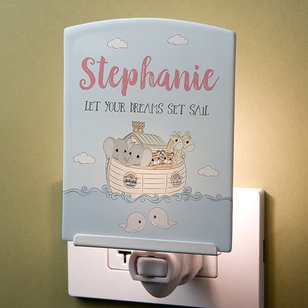 Precious Moments Noah's Ark Personalized Baby Night Light - 28601