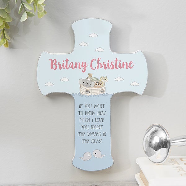 Precious Moments Noah's Ark Personalized Cross - 28617