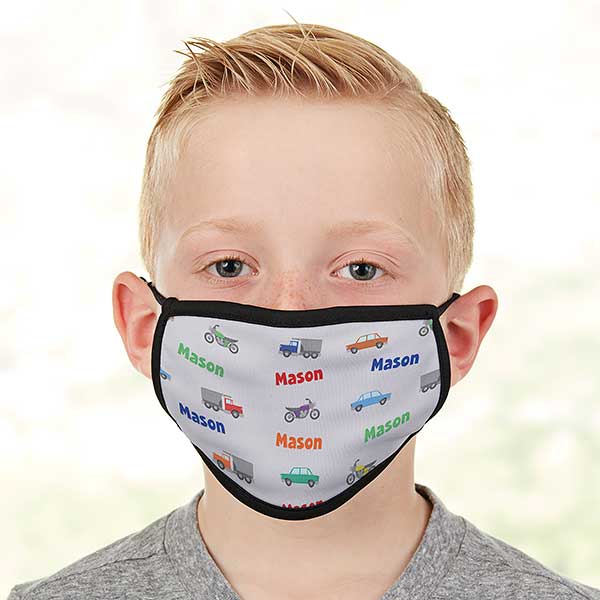 Modes Of Transportation Personalized Kids Face Mask - 28627
