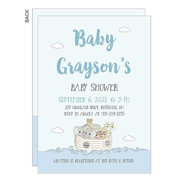 Personalised Noahs Ark bunting Baby Shower Birthday/ Christening 