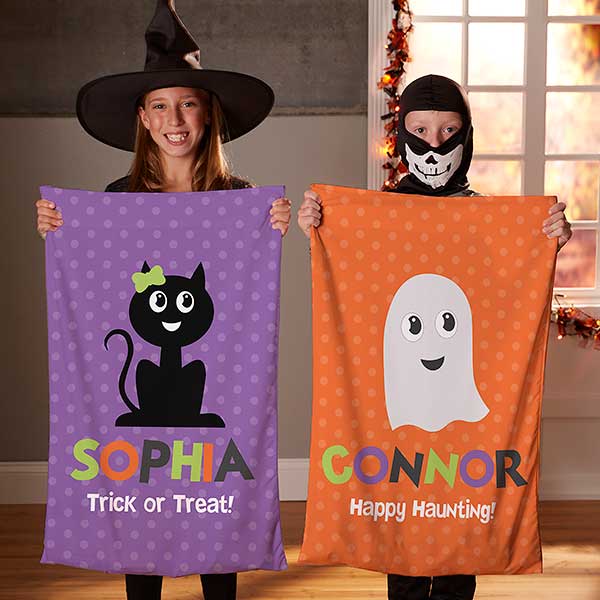 Halloween Character Personalized Pillowcase Treat Bags - 28652