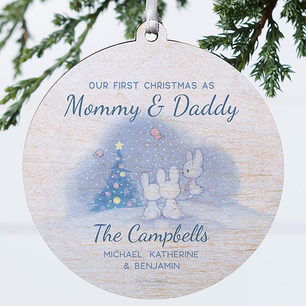 Precious Moments Mommy & Daddy's First Christmas Personalized Ornament - 28677