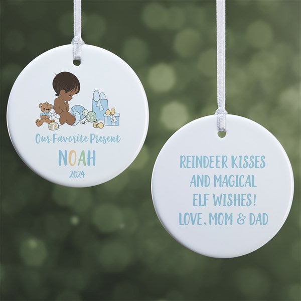 Precious Moments Our Favorite Gift Personalized Baby Boy Ornaments - 28698