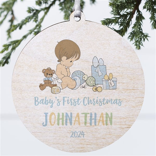 Precious Moments Our Favorite Gift Personalized Baby Boy Ornaments - 28698