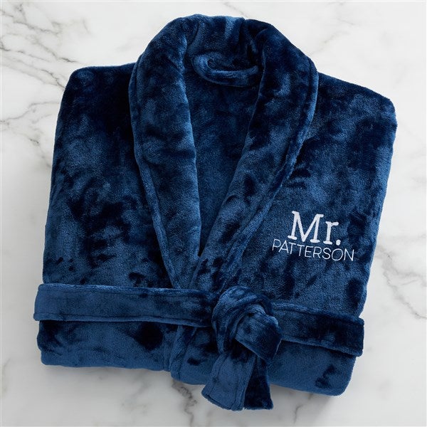 Mr. or Mrs. Embroidered Luxury Fleece Robes - 28709