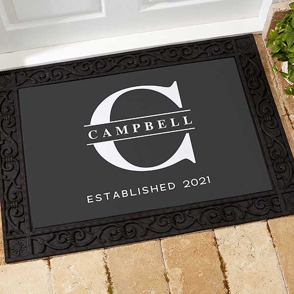 Lavish Last Name Personalized Doormats