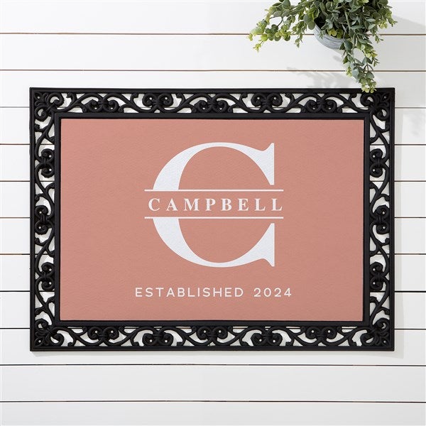 Lavish Last Name Personalized Doormats