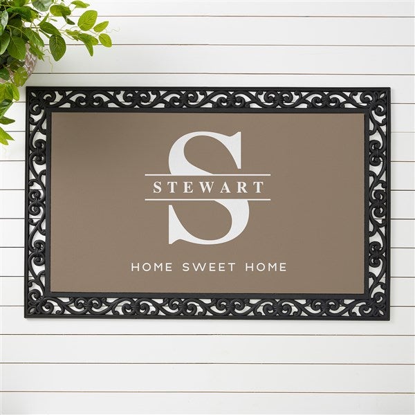 Lavish Last Name Personalized Doormats - 28712