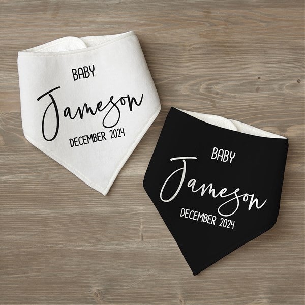 Baby Coming Pregnancy Announcement Personalized Baby Bibs - 28792