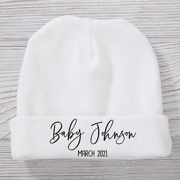 Baby Coming Personalized Baby Hat - 28800