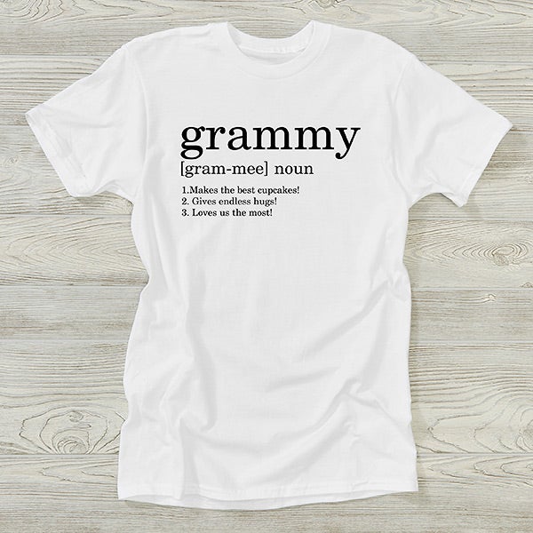 Definition of Grandma Personalized Women's Shirts - 28851