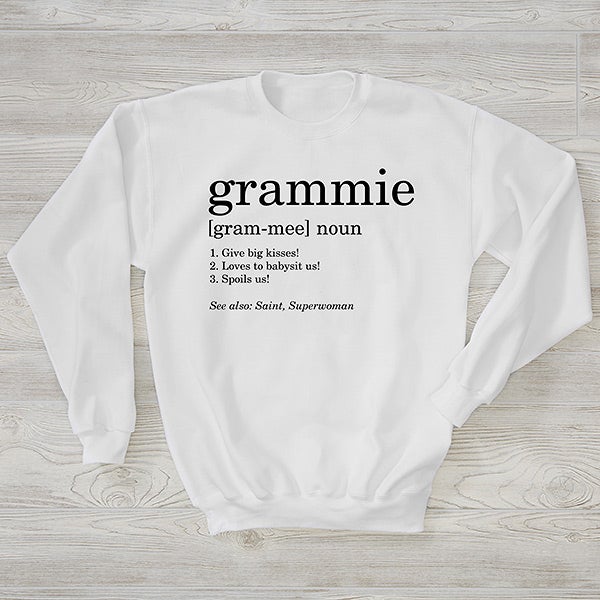 Definition of Grandma Personalized Women's Sweatshirts - 28852