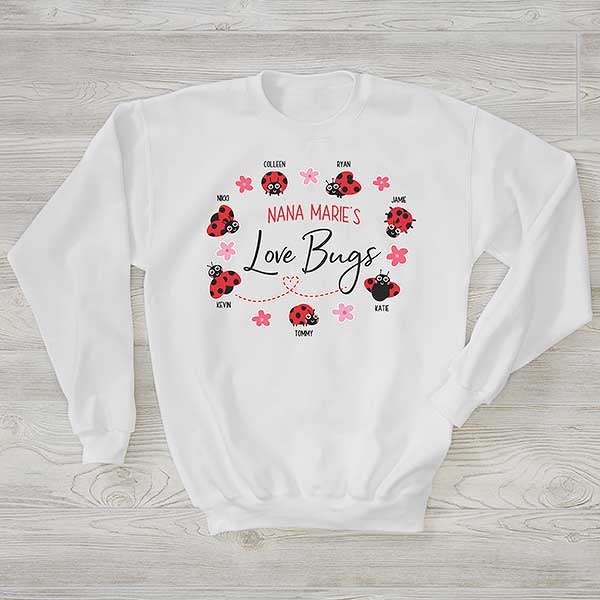 Grandma's Love Bugs Personalized Grandma Sweatshirts - 28867