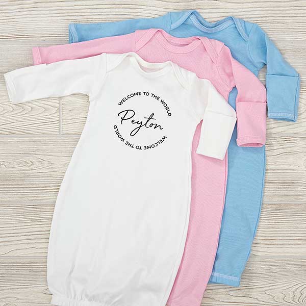 Welcome To The World Personalized Baby Gown - 28890