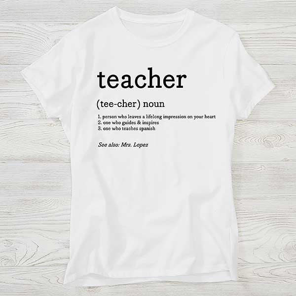 Definition of Teacher Personalized Teacher Shirts - 28896