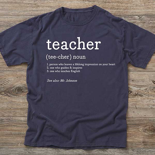 Definition of Teacher Personalized Teacher Shirts - 28896