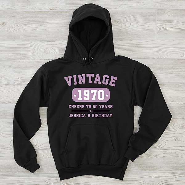 Vintage Birthday Personalized Birthday Sweatshirts - 28915