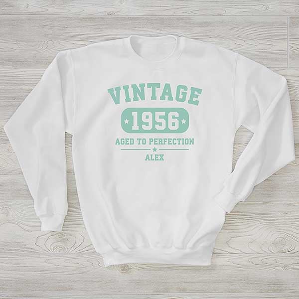 Vintage Birthday Personalized Birthday Sweatshirts - 28915