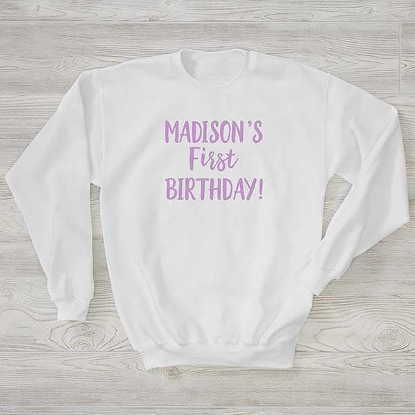 Family Birthday Personalized Adult Sweatshirts - 28918
