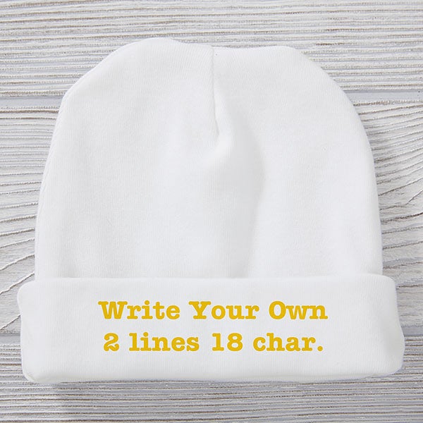 Write Your Own Personalized Baby Hat - 28954