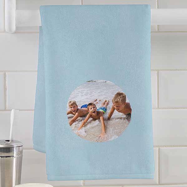 Watercolor Photo Personalized Hand Towel - 28983