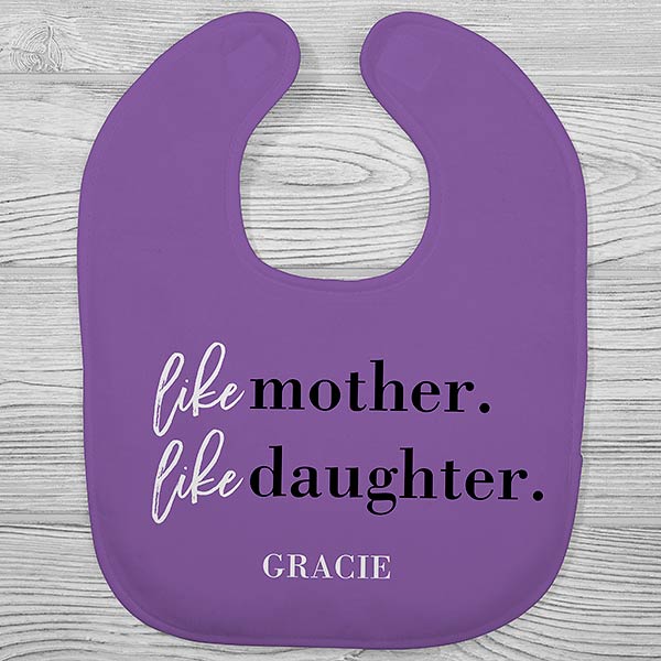 Like Mother, Like Daughter Personalized Baby Bibs - 29004